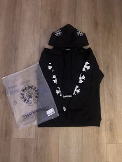 Size M. Chrome Hearts Men's Black Hoodie.
