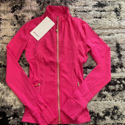 Lululemon Define Jacket — Hot Pink — Size 2