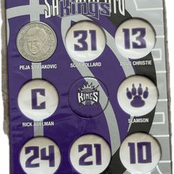 2002-2003 Sacramento Kings Collectible Coin Set New