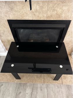Glass coffee table
