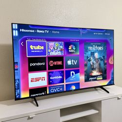 Like New Hisense Roku Smart Tv 4k UHD 60"