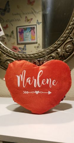 Valentine's pillow with name