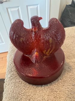 vintage Fenton Art Glass eagle paperweight