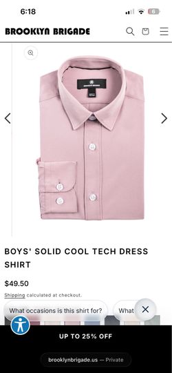 Boys Dark Mauve Dress shirt