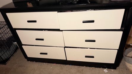 Black and white dresser $150 obo