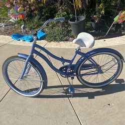 Huffy 24" Cranbrook Girls' Cruiser Bike with oPerfect Fit Frame, Periwinkle