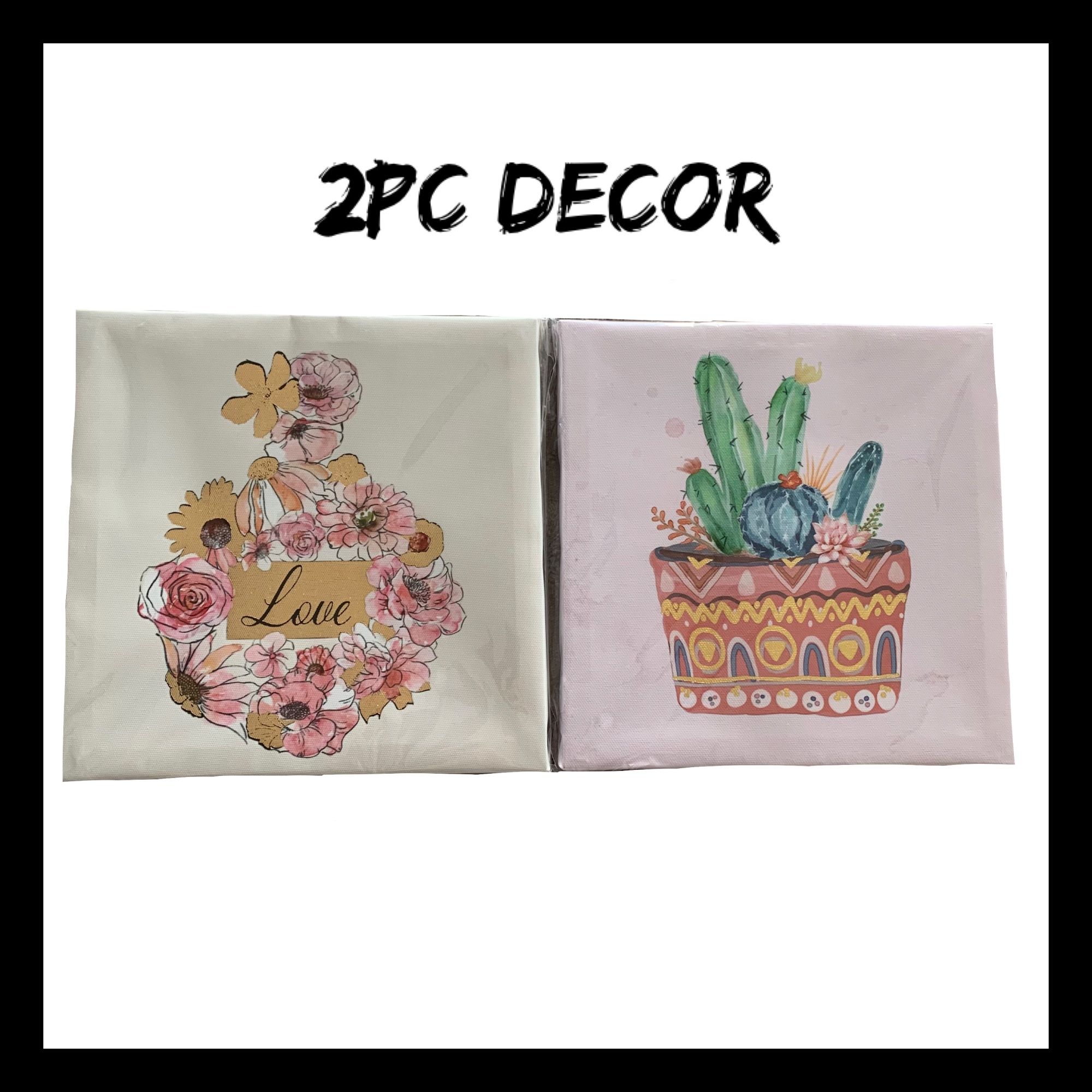 NIB 2Pc Canvas Wall Art Set