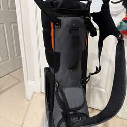 Golf Stand Bag 14 Way Full-Length Dividers with Stand, Lightweight Golf Bag for Men, 7 Pockets, Dual Strap, Rain Hood, Portable Golf Club Bag for Men 