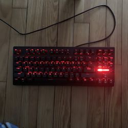 Mechanical Gaming Keyboard and Mouse Combo & Large Mouse Pad,Mechanical Keyboard 87 Keys Small Compact LED Backlit