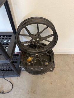 Aluminum motorcycle rims (set)