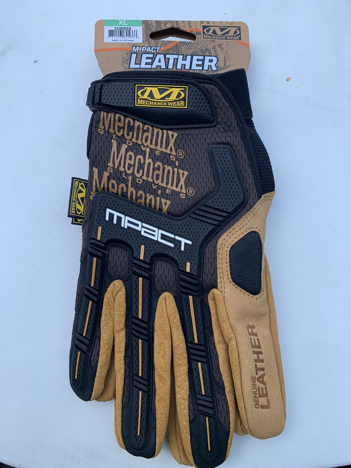 Mechanix M-Pact Leather Work Gloves XL