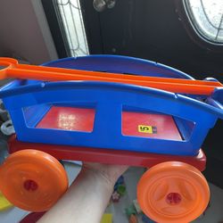 Plastic Toy Wagon 
