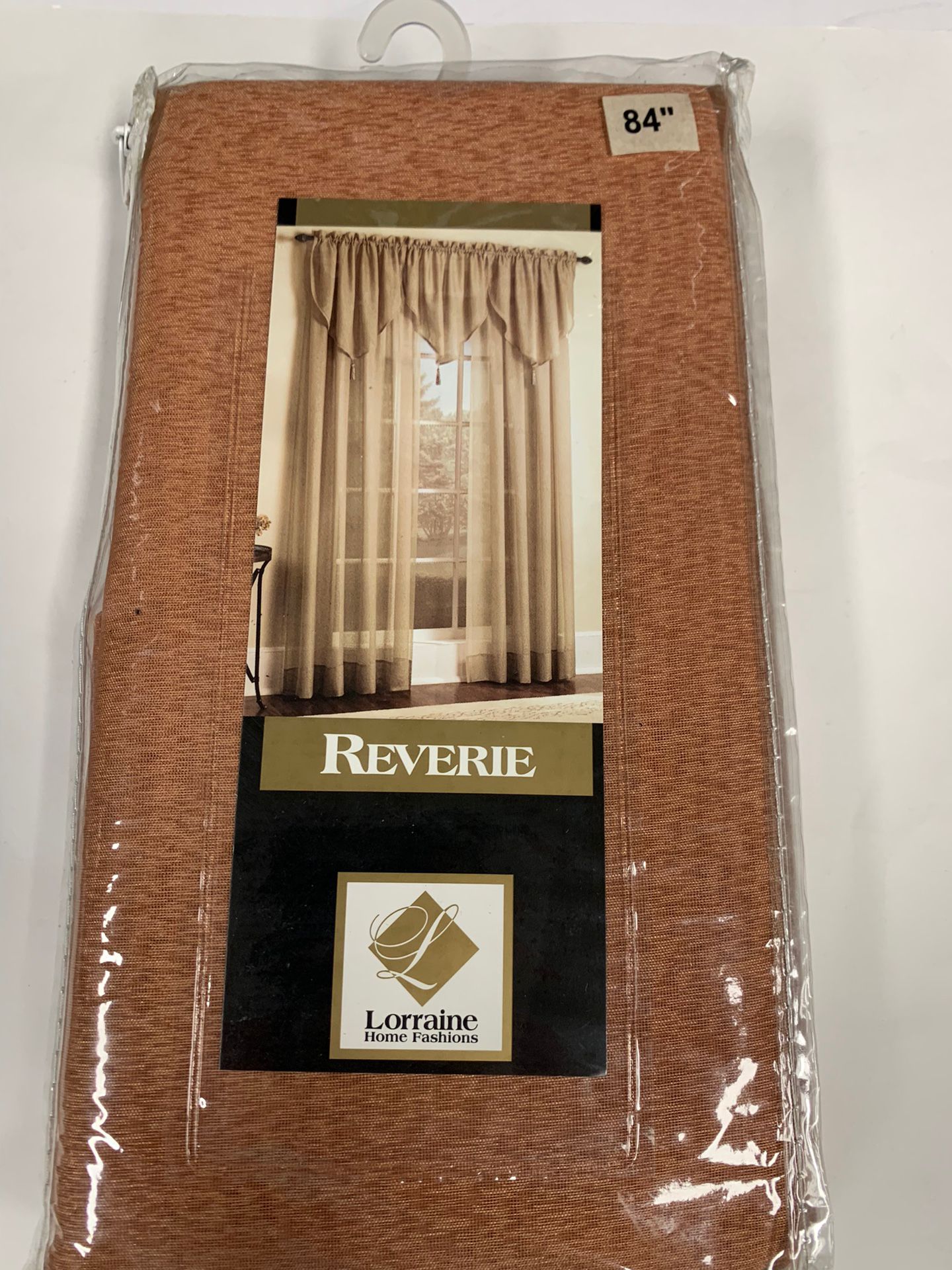 Lorraine Home Fashions Reverie Tailored Window Panel 60x84” Spice X