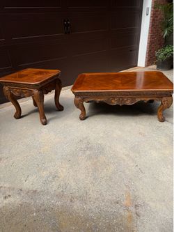 Coffee table and end table
