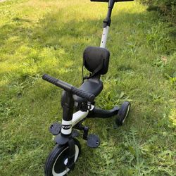 NEWYOO 5-in-1 Toddler Tricycle with Push Handle