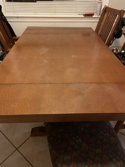 Wood Dining Table 8 chairs set