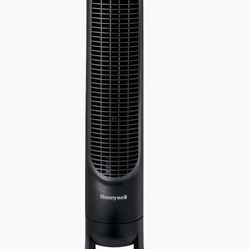 Honeywell Black QuietSet Oscillating Electric Tower Fan, New,  9.8" L x 10.4" W x 40" H, HYF260B