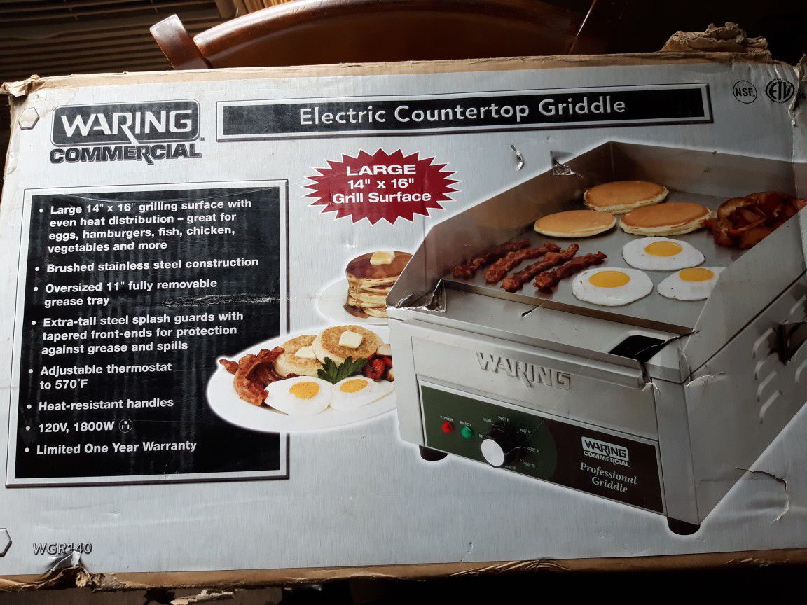 Waring commercial countertop griddle