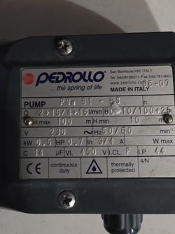 PEDROLLO PQM81-BS / PQM81BS - pre-owned