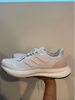 Pureboost 23 Running Adidas Shoes, Pink & White