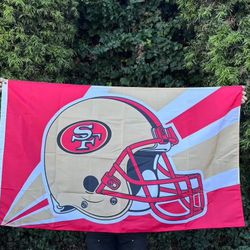 San Francisco 49ers Red 3x5 House Flag Banner