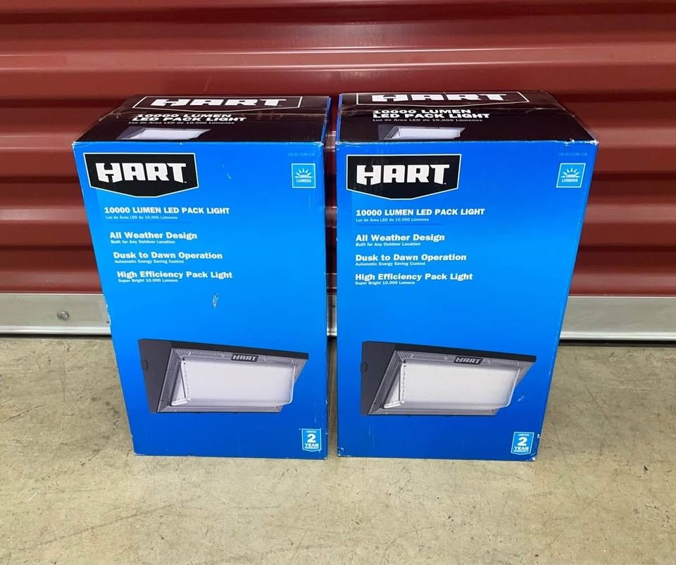 (2 pack) HART LED Direct Wire Wall Pack, 10,000 Lumens