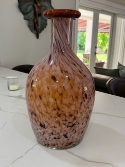 17in tall Art Glass Bottle Vase