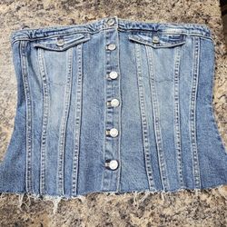 Zara Denim Top