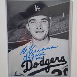 Dodgers Al Ferrera Signed 8x10
