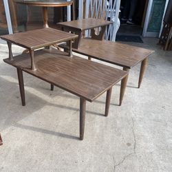 He And Her Mid Century End Tables