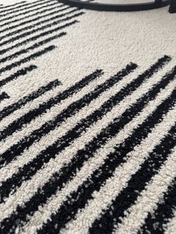 Rug - Ivory and Black