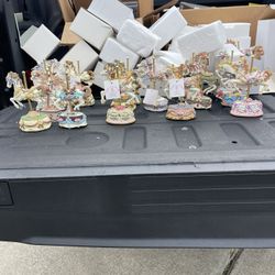 porcelain Carousel Horses