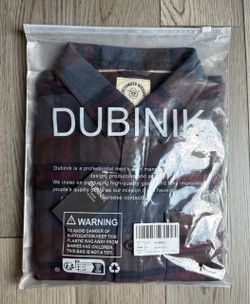 NEW-Men's Dubinik® 6 oz Flannel Shirt 100% Cotton