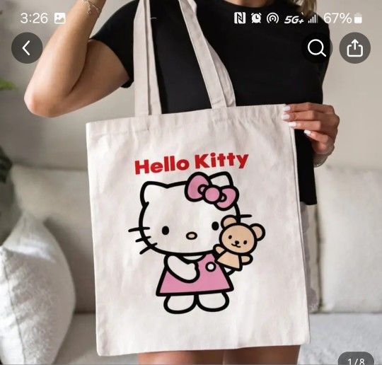 Hello Kitty Canvas Bag