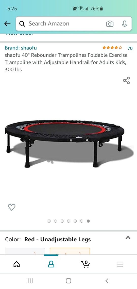 40" Rebounder Trampoline Up To 300 Lbs - New - Open Box - Never Used