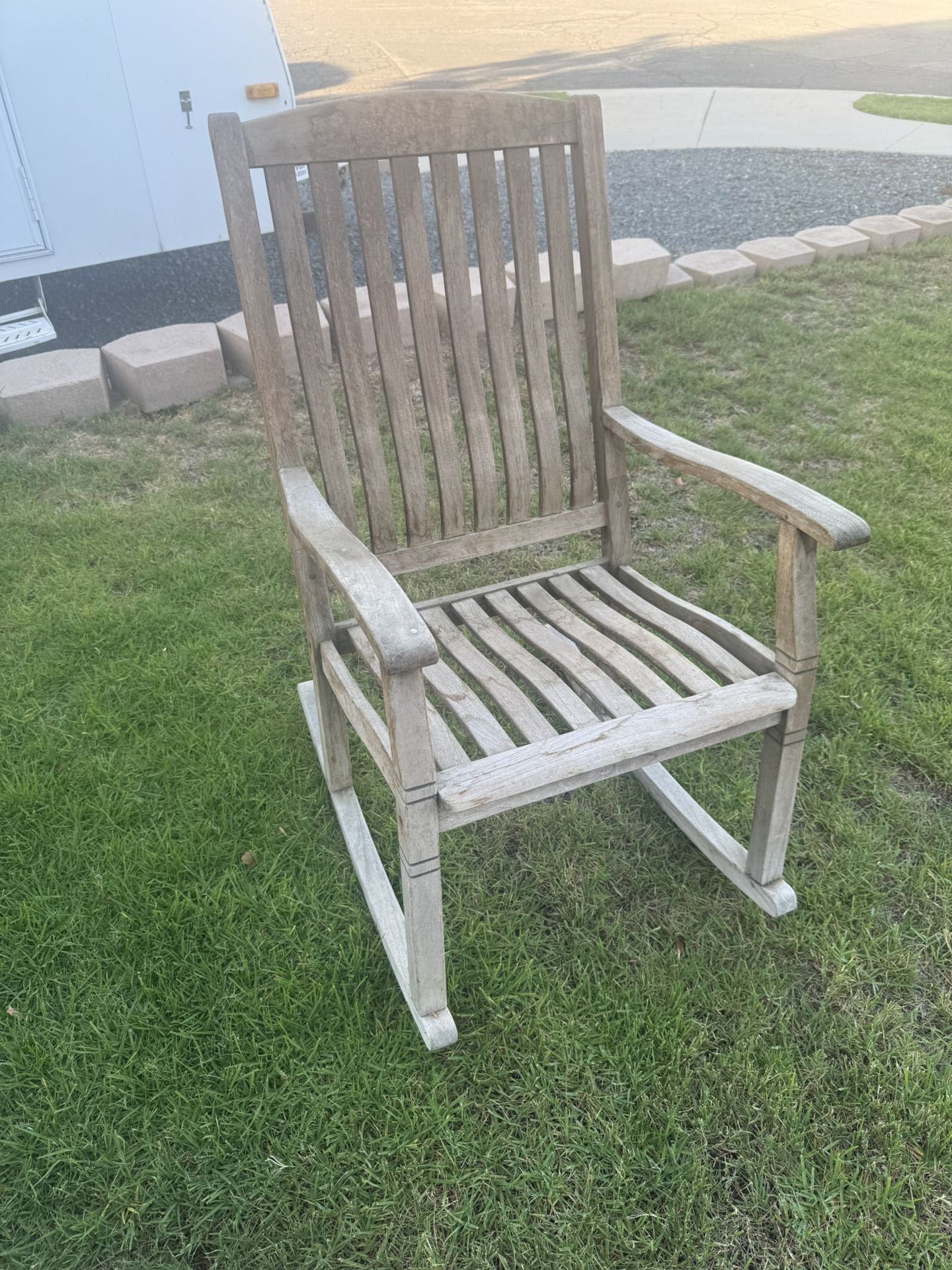 Teak Wood Rocking Chair 