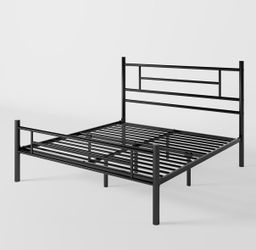 FULL 14 BLACK METAL BED FRAME WITH HEADBOARD AND FOOTBOARD 👇CROSSROADS 👇👇👇👇👇👇👇👇👇👇👇