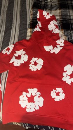 Denim Tears Cotton Wreath Hoodie Red