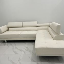 Off White L Shaped Couch BRAND NEW 