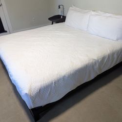 Modern King Bedroom Set – Bed Frame, Mattress & 2 USB Nightstands – $500 OBO