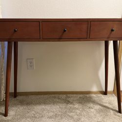 Mid-Century Console / Entryway Table with Drawers