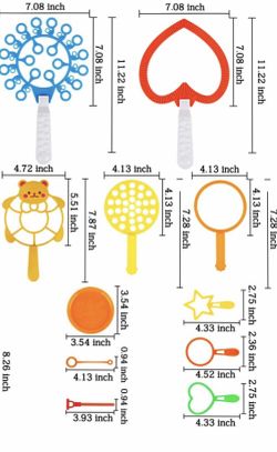 15 pieces bubble wands