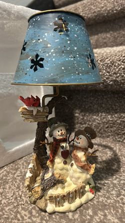 Vintage Kirkland Snowman Tea Light 8” Tall