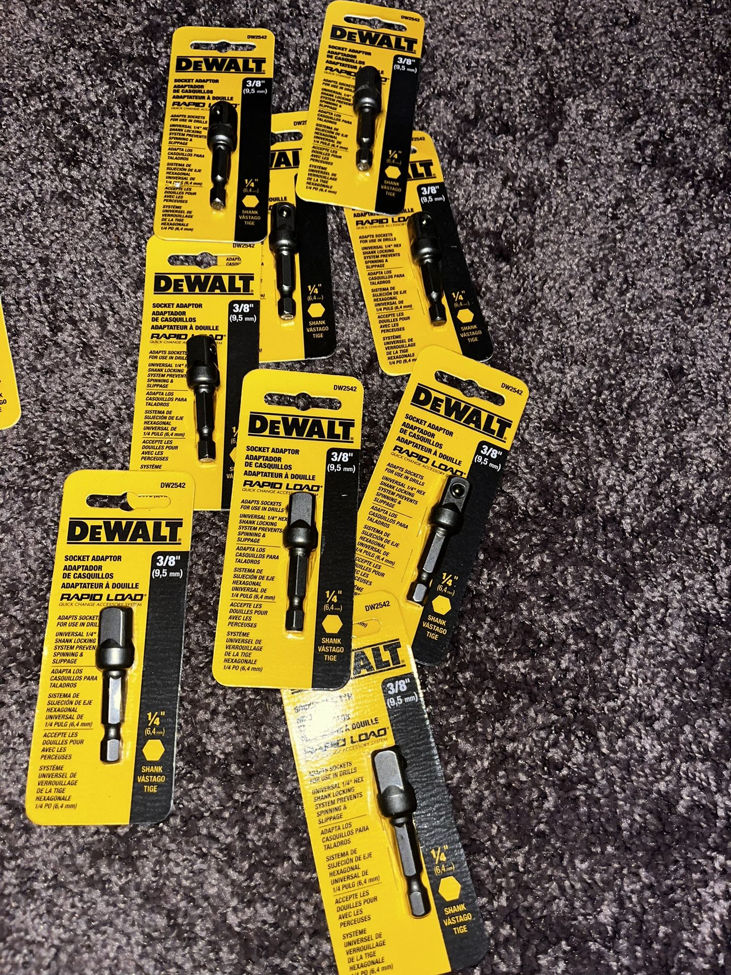 Dewalt Socket Adapters 3/8”