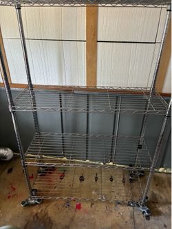 Heavy-Duty Metal Storage Shelves - $20 Each