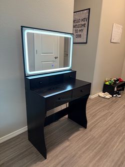 Black LED vanity