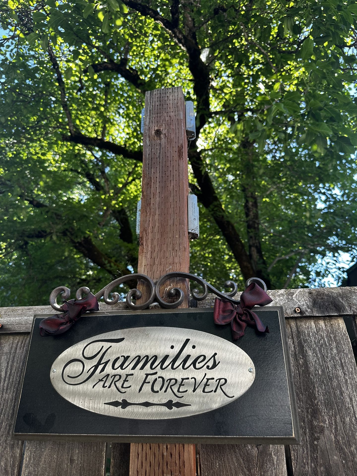 Families Are Forever Wall Plaque Wall Decor Inside Or Outside