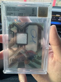 Jalen Duren 2022-23 Select Rookie Jersey Auto BGS 9/10 /199