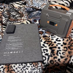 Solar Panel And Power Generator Bundle 