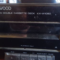 KENWOOD DOUBLE CASSETTE TAPE DECK $100 FINAL PRICE 